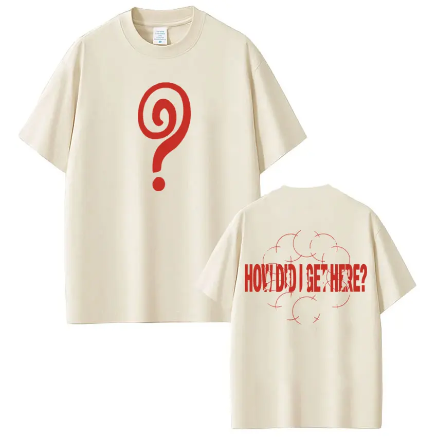 T-shirt imprimé Singer Louis Tomlinson How Did I Get Here Tour 2026 pour hommes et femmes, T-shirt Hip-hop ample et décontracté en coton, cadeaux pour fans