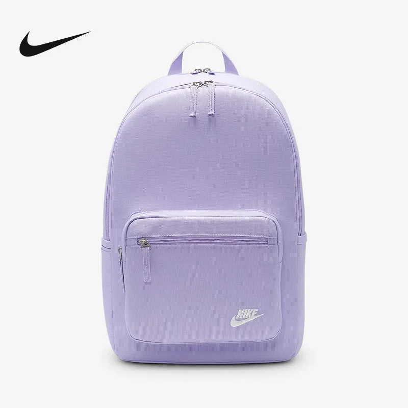 NIKE Men's and Women's Bags 2025 Autumn New Sports Bags Purple Schoolbags Commuter Backpacks DB3300-515