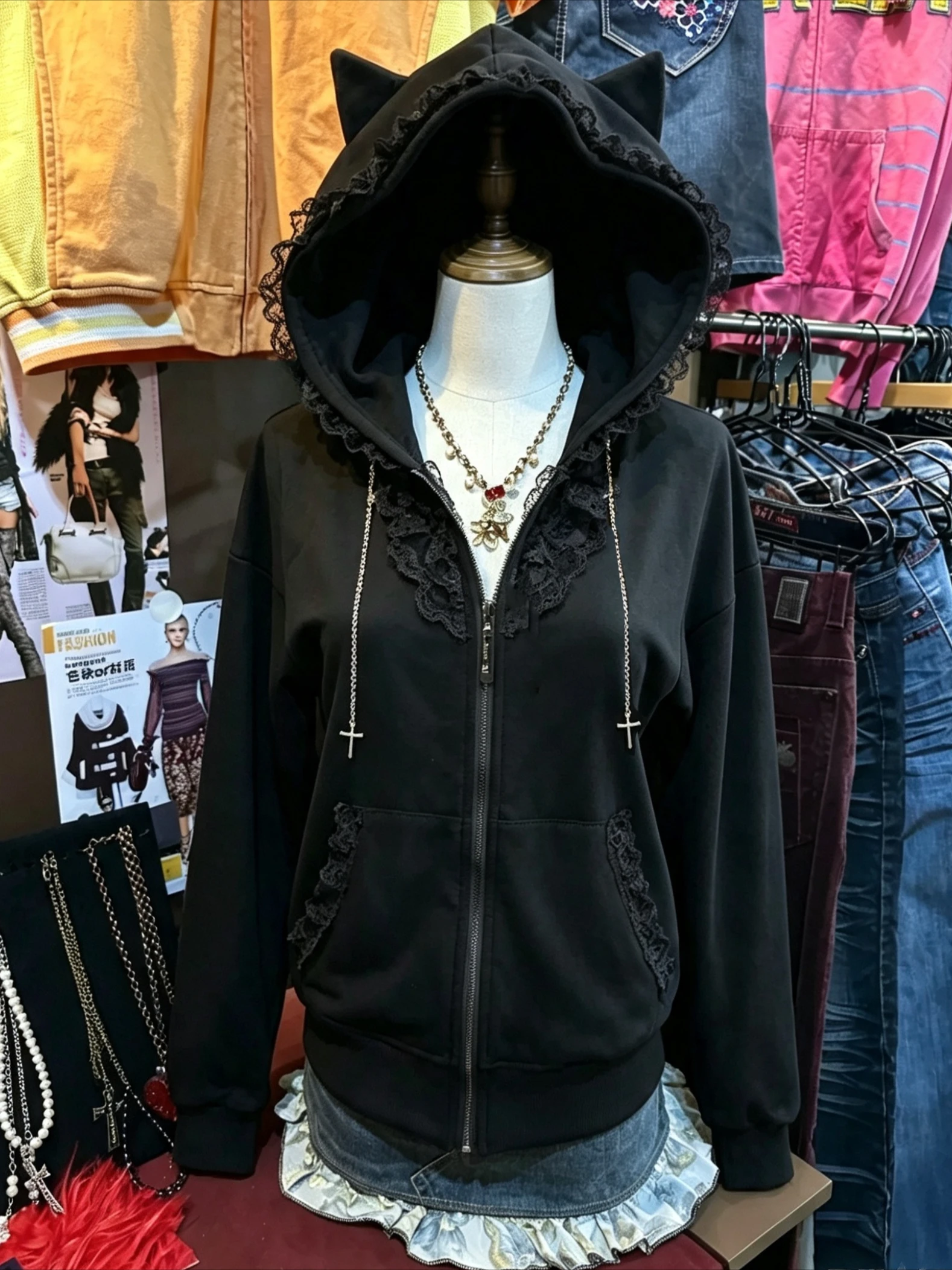 Женская верхняя одежда в стиле – обзор и цена Vintage Zip Hoodie