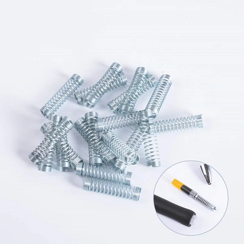 Galvanized Ballpoint Pen Spring, Automatically Press the Pen Spring, Wire Diameter 0.4mm,500Pcs