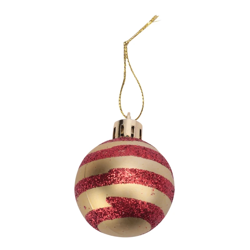 50Pcs Christmas Tree Decorations Balls Bauble Xmas Party Hanging Ball Ornaments Christmas For Home New Year Gift