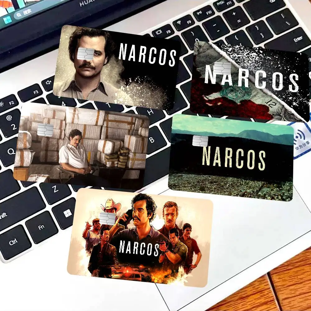 Narcos TV Series Game Anime Sticker Film Skin Cover Case for Small Large No Chip Debit Credit Card Front Side