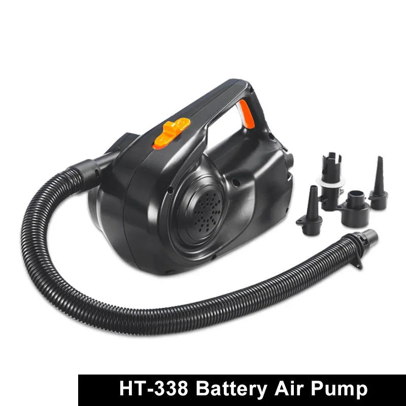 

HT-338 Rechargeable Pump Electric Inflatable Air Pump For Inflatable Boat Kayak Air Bed Mattress High Power AC/Car 12V