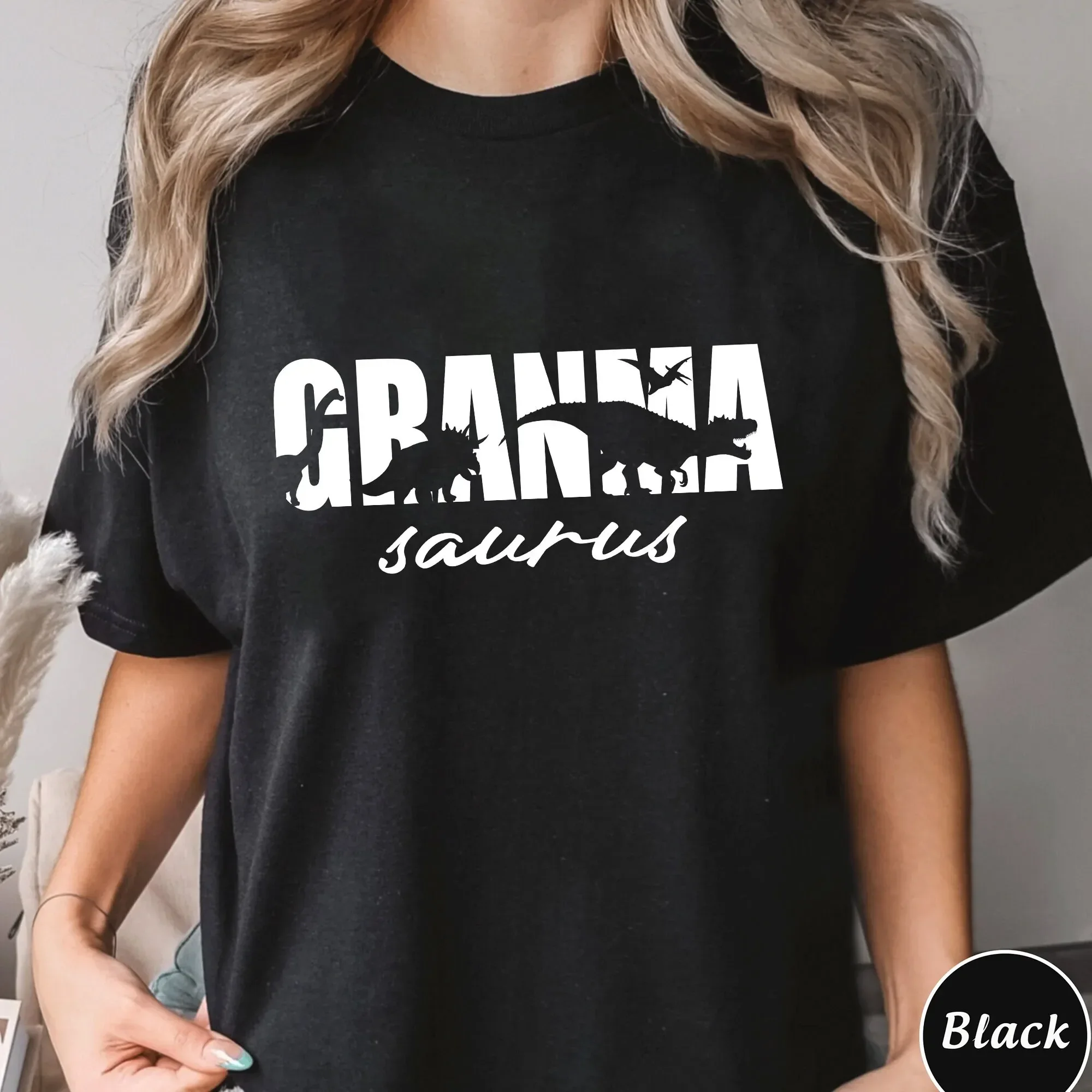 Custom Grandma Saurus Sweat T Shirt Dinosaur Life Mother'S Day Funny Name