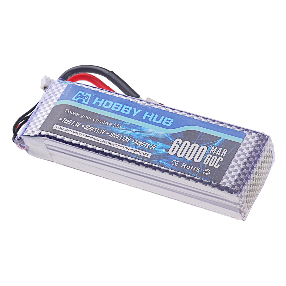 Akumulator LiPo 3s 6000mAh 11.1V 60C do helikoptera RC Quadcopter Samochody Samolot Akumulator 11.1V 3S z wtyczką T JST XT30 XT60