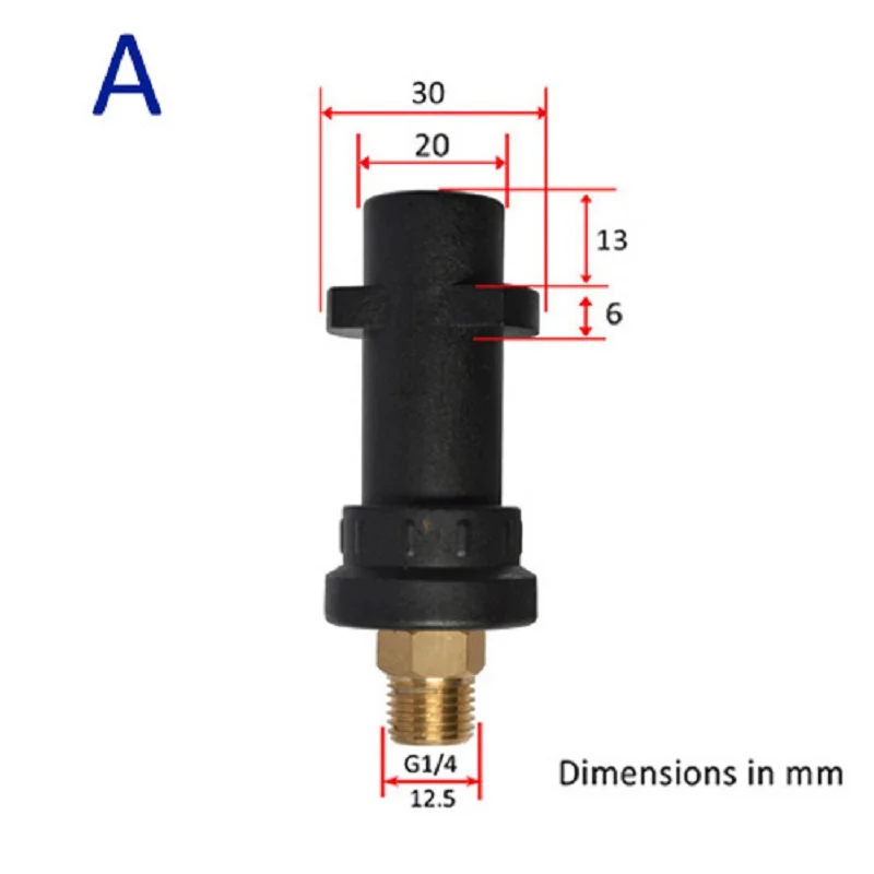 Adaptador de plástico para lavadora de alta presión, boquilla de espuma, generador de espuma, lanza de espuma para nieve, Karcher, Bosche, Sterwins,