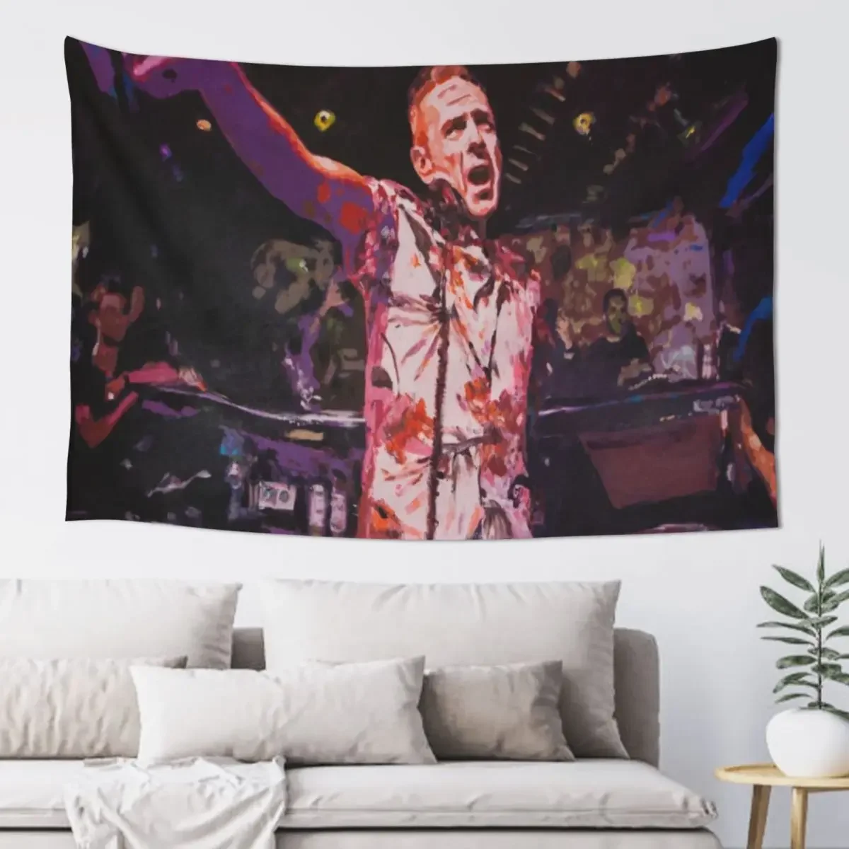 DJ Fatboy Slim at Amnesia, Ibiza Tapestry Room Decore Aesthetic Wall Decoration Home Decor Aesthetic Korean Room Decor Tapestry