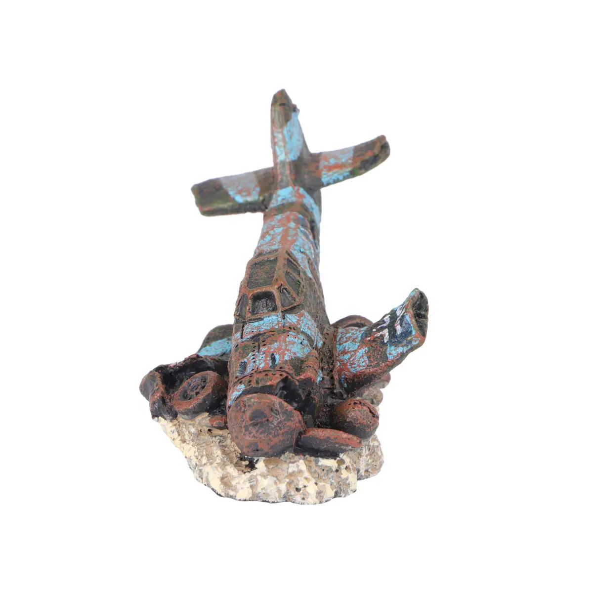 

Rock Simulated Resin Aircraft Ornaments Aquarium Plane Wreck Decoration Decorations Crash
