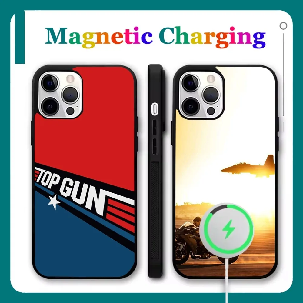 

T-Top GunS M-MaverickS Phone Case For iPhone 16,15,14,13,12,11,Pro,Max,Plus,Mini,SE New Magsafe Magnetic Wireless Charging