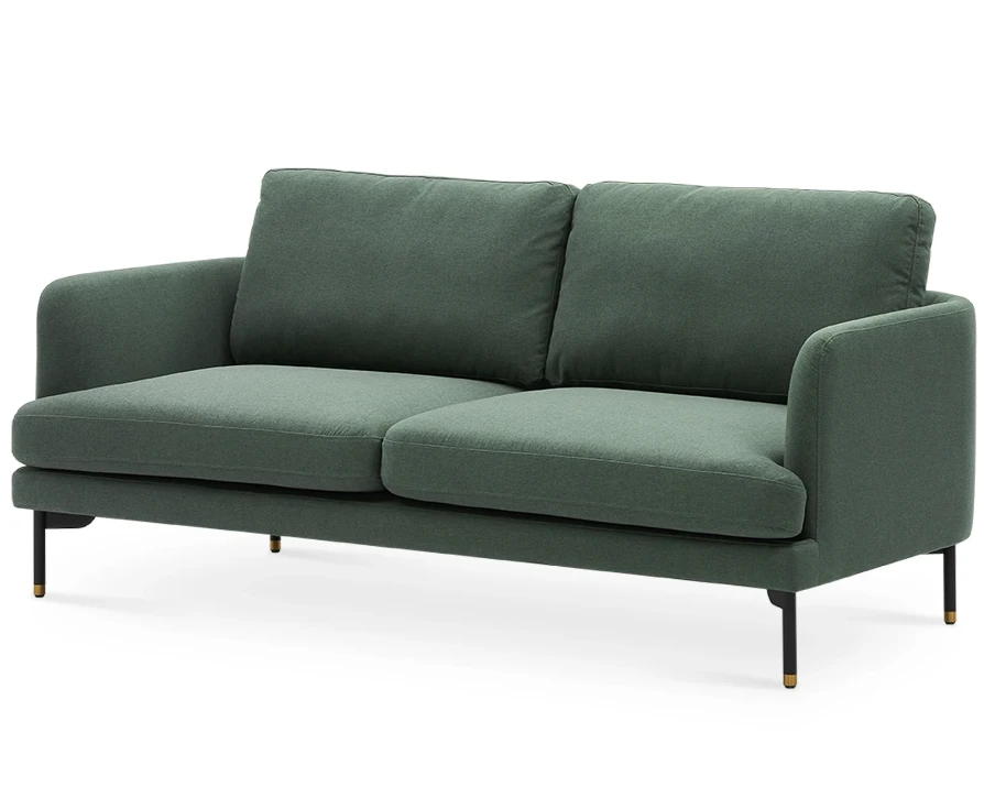 

Modern Sofa Design Green Fabric Pebble 2 Seater Sofa Leisure Sofa Couch For Living Room Hotel Villa