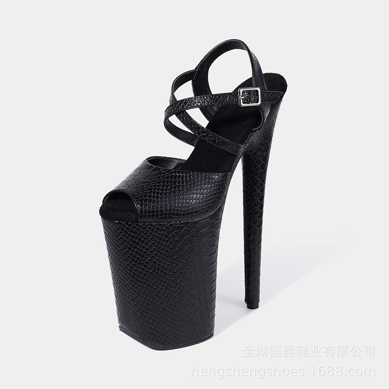 Women New 23CM/9inches PU Upper Sexy Exotic High Heel Platform Party Sandals Pole Dance Shoes Model Shows Sandals 345