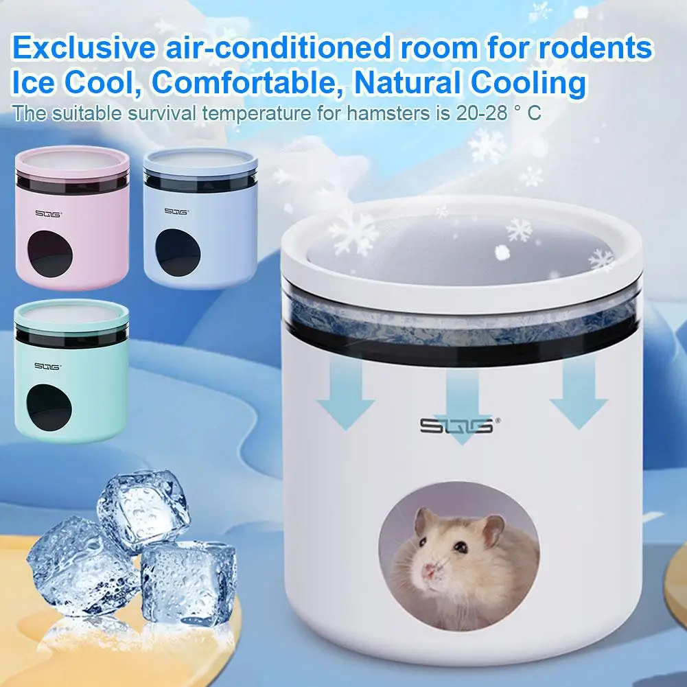 Iglo Hamster Nest Escape Huis Hamster Zomer Iglo Zomer Beer Gouden Koeling Nest Guinea Air Dwerg Conditioner Slapen T3z3