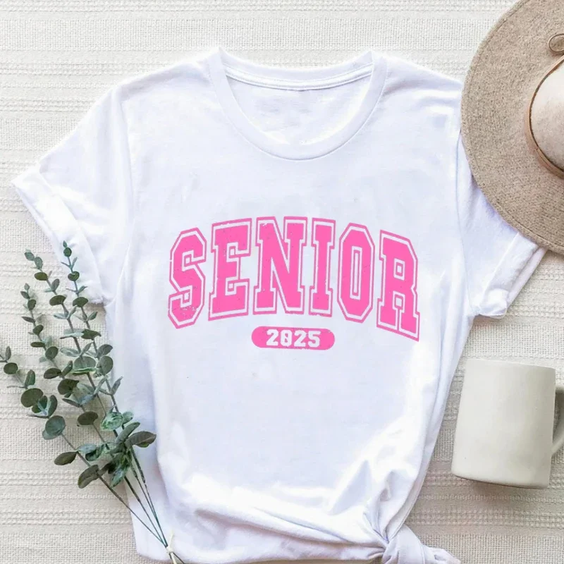 Senior 2025 Shirts Back To School Tshirts Class of 2025 Tee Retro 2025 Senior Gifts Graduation Women Clothing L
