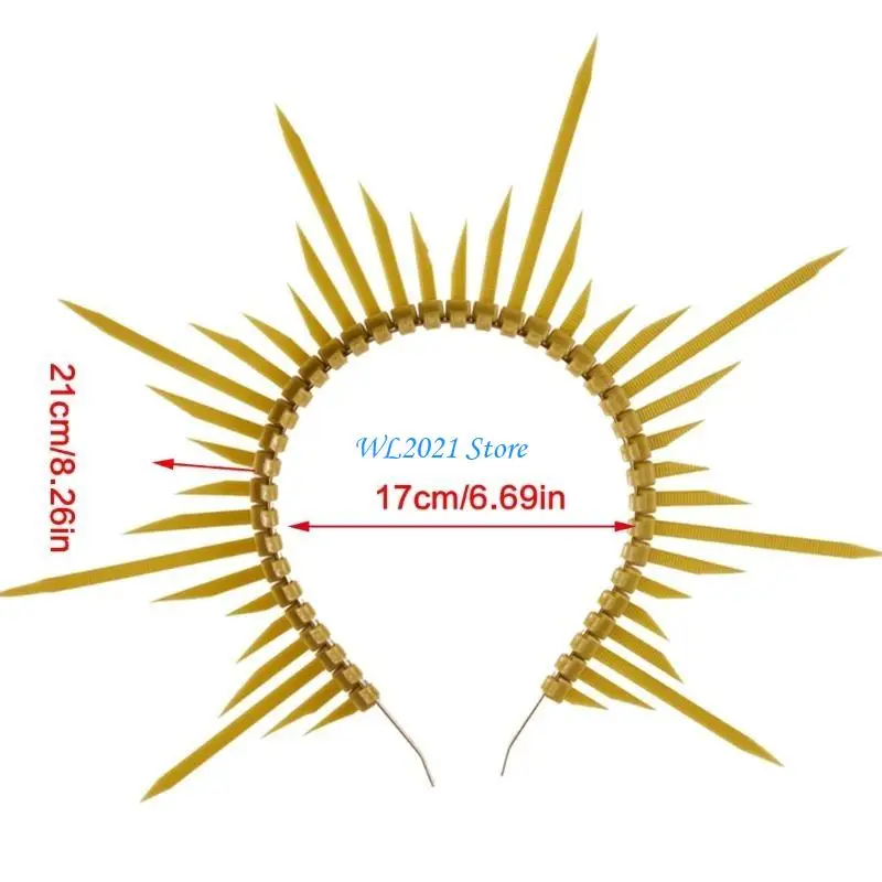 G5GC أنيقة تاج عقال الشريط التعادل هيرباند المرأة موضوع حزب الملحقات