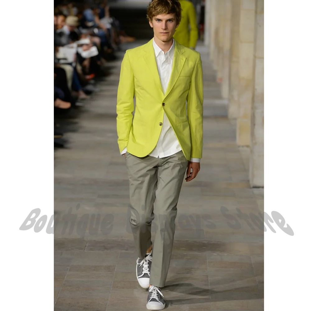 

New 2026 Summer Linen Men Suit Set Notch Lapel Classic Fit Slim Male Outfit Casual Party Fashion Show Daily Outfit 2 Piece