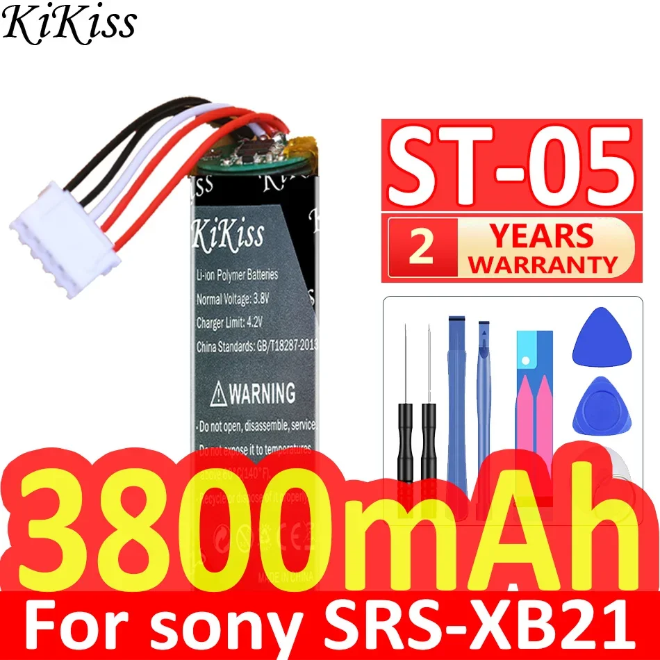 

3800mAh KiKiss Powerful Battery ST05 ST 05 for Sony SRS-XB21 ST-05 ST-05S Bluetooth Speaker