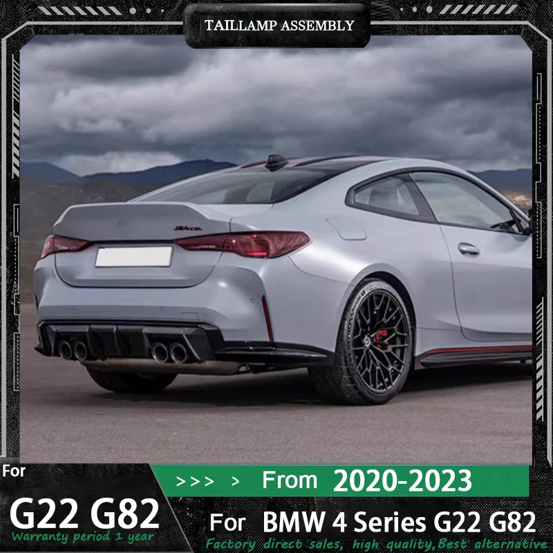 

For BMW 4 Series CSL 2020-2023 Tail Light Assemblies M4 Modified DRL Rear Taillight Flowing Turn Signal Floating Line Car Lamp