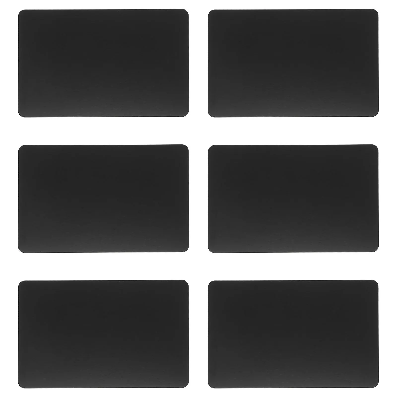 

6Pcs Metal Business Card Blanks Lightweight Aluminum for Special Occasions and Daily Use Business Cards