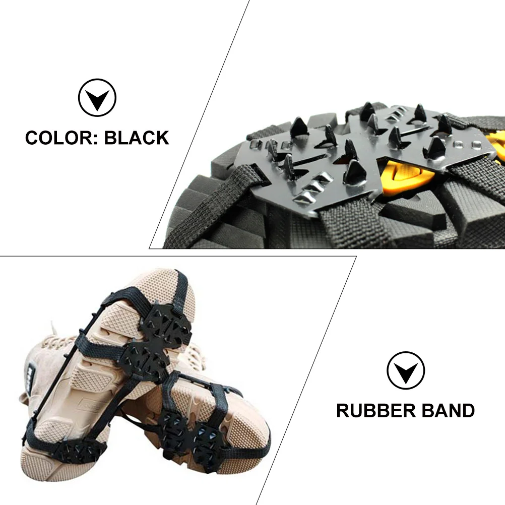 

Anti-slip Shoe Cover Ice Claws 24 Teeth Crampons Grips Outdoor Snow Cleats Winter Grippers
