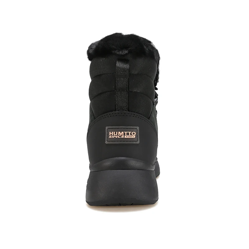 HUMTTO Stivali da donna con plateau Stivaletti da neve neri impermeabili Inverno Nuove scarpe firmate di lusso per sneakers da donna in pelle da