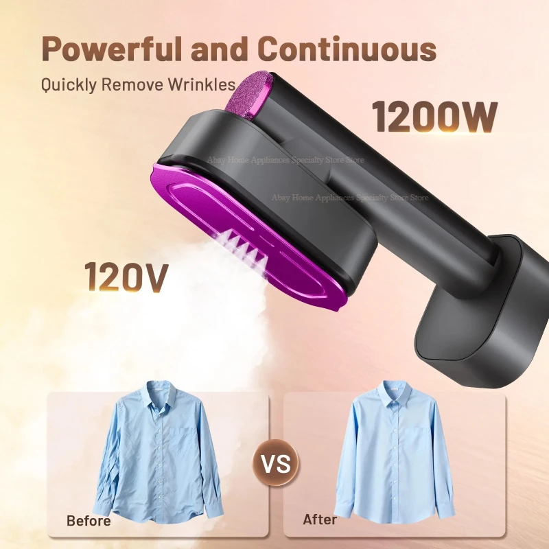 NEW Handheld Steam Iron Garment Steamer Portable Mini for Clothes Fast Heating Travel Garment Fabric Press Machine with Home