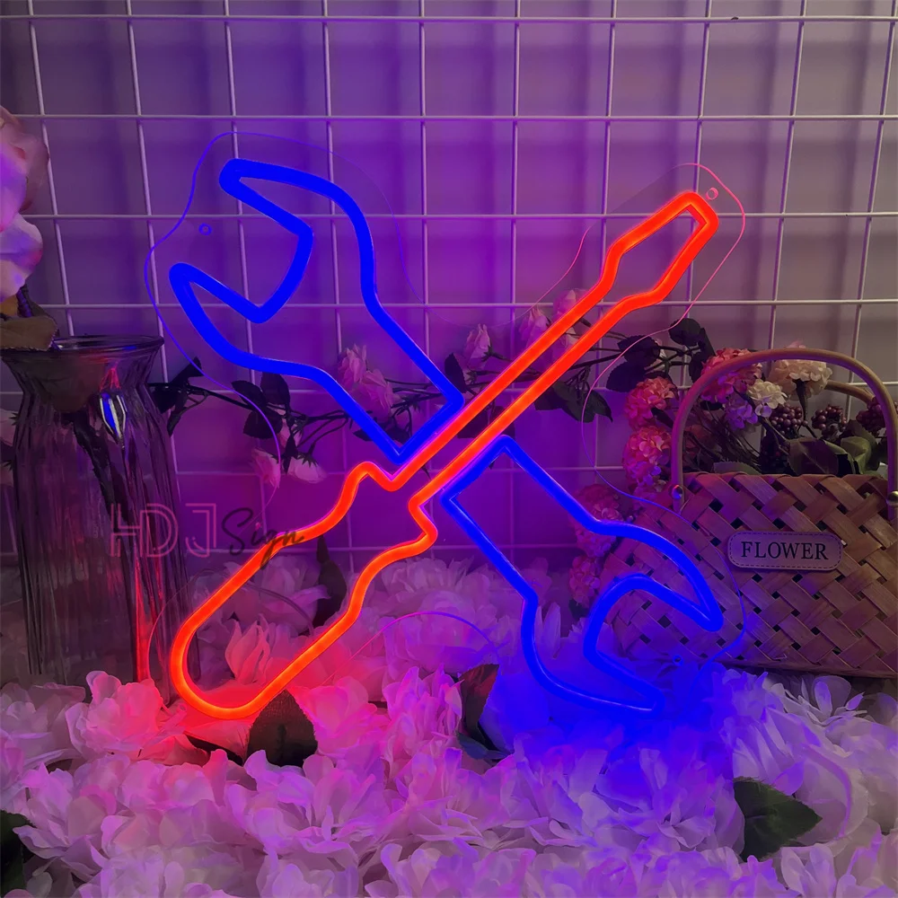 

Auto Repair Shop Neon Sign Lights Tools Room Wall Hanging Decor Hardware Shop Open Welcome Sign Neon Led Business Lights