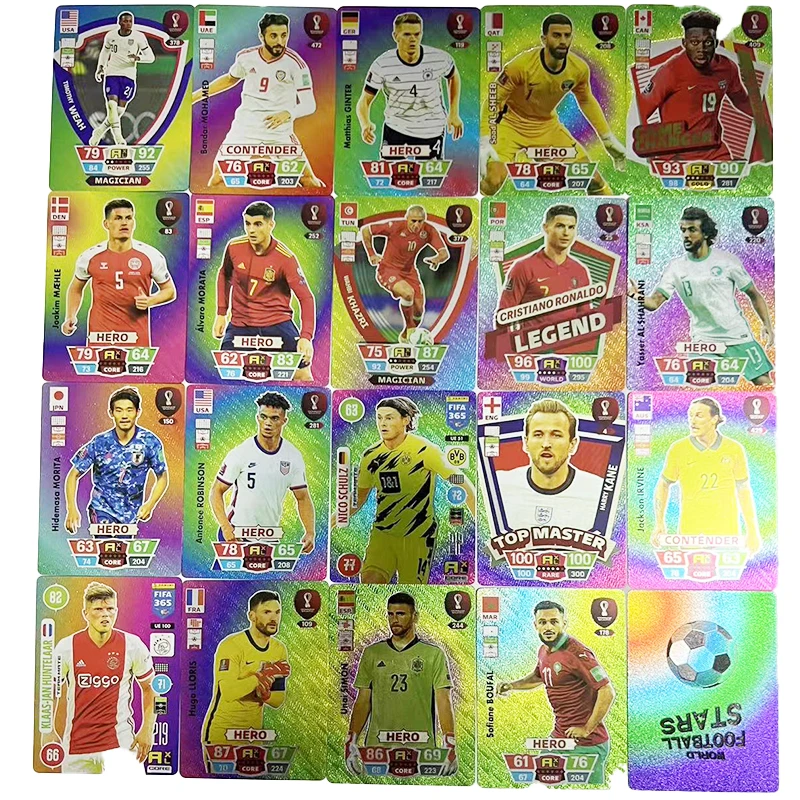 Football Cards Silvery Ballsuperstar Card Limited Signature World Ball Star Collection Drop Shipping Wholesale Football Card