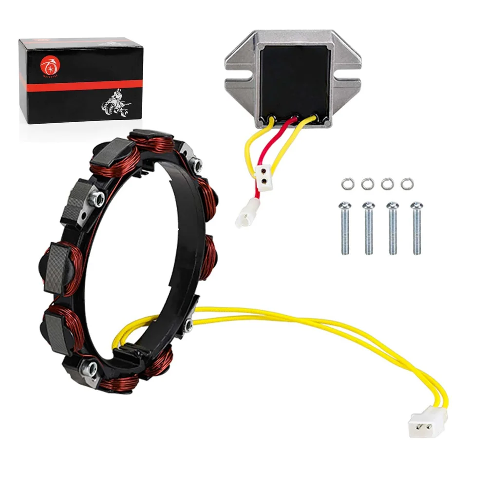 Lichtmaschinen-Statorspule 2-polig mit Regler für Briggs- und Stratton-Motoren 10–16 Amp 592830 Ersetzt für OEM 592830 696458 691064 – Detail 6