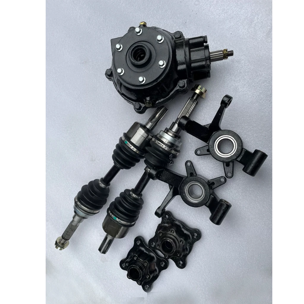 4WD ATV Quad Buggy 4*4  Go Karting 4 Wheeler Drive Differential Gearbox Gear Box Knuckle Wheel hub 4 STUD 110mm