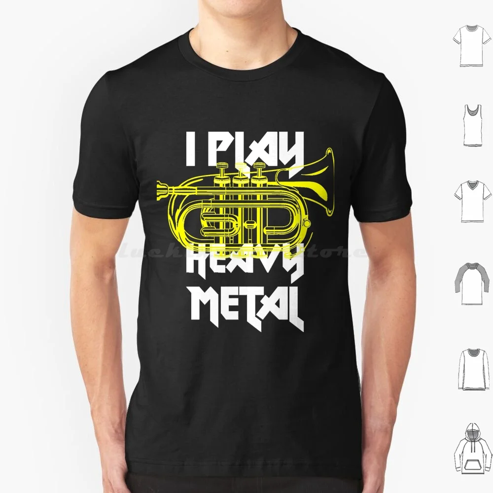 Camiseta clásica I Play Heavy Metal Tuba, camiseta fresca de algodón 6xl, camiseta I Play Heavy Metal Tuba
