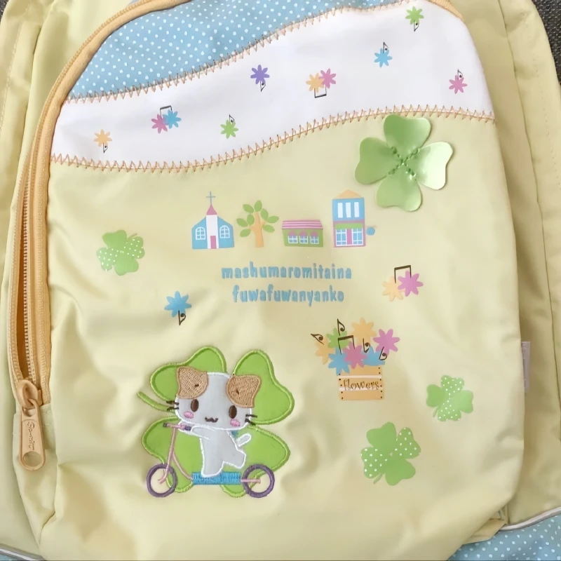 Hot Sale Kawaii Masyumaro Fluffy Fuwa Nyanko Cat Backpack Bag Anime Cute Schoolbag Pencil Bag Case Children Kids Christmas Gifts