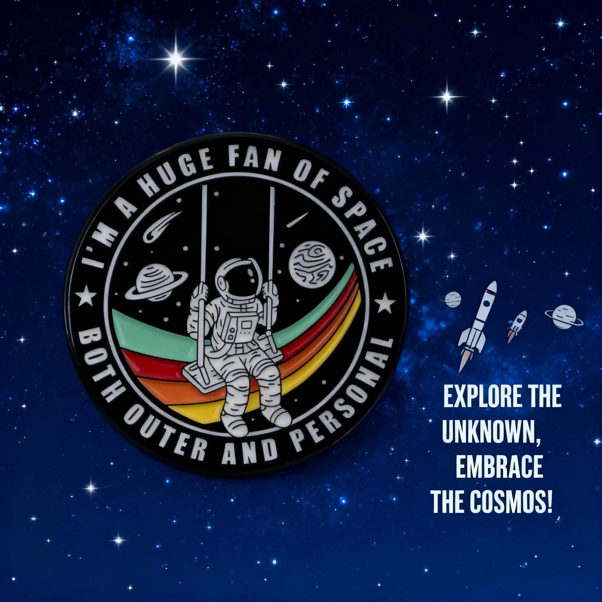 

Astronaut Enamel Pin Space Badges Art Jewelry Cosplay Accessories Toys Gifts for Women Backpack Hat Collar Lapel Brooches