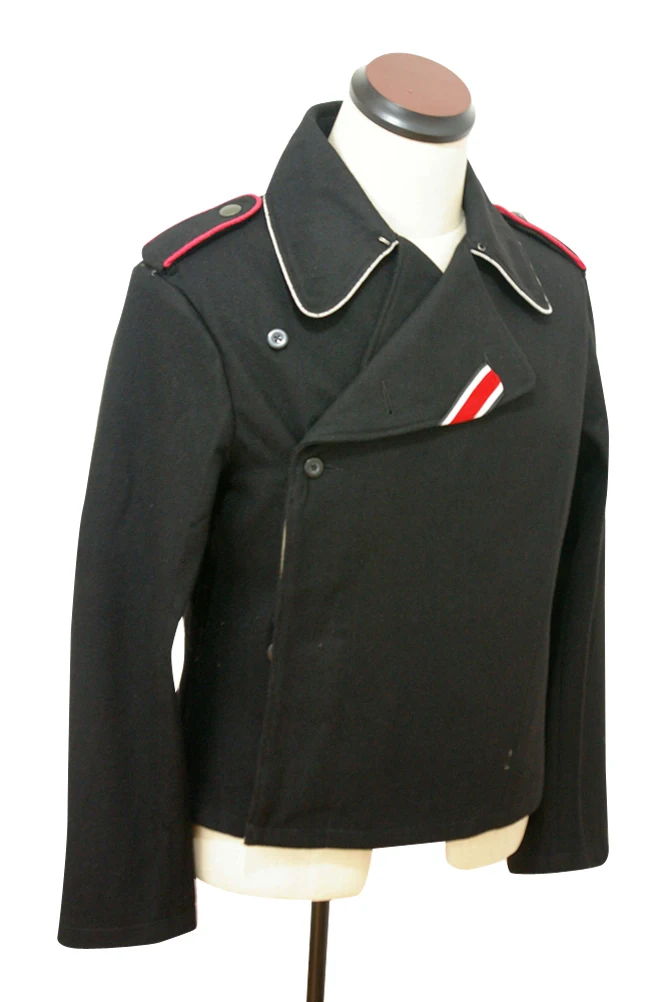 GUWC-006 WWII tedesco Elite ufficiale panzer nero lana wrap/jacket