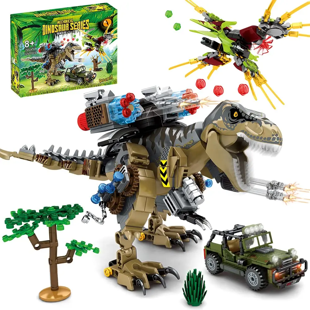 

Building Blocks Toys Set 725 Pcs for Age 8 9 10 11 12 13 14 Years, Dinosaur Park World,Birthday Gifts for Boys and Girls……