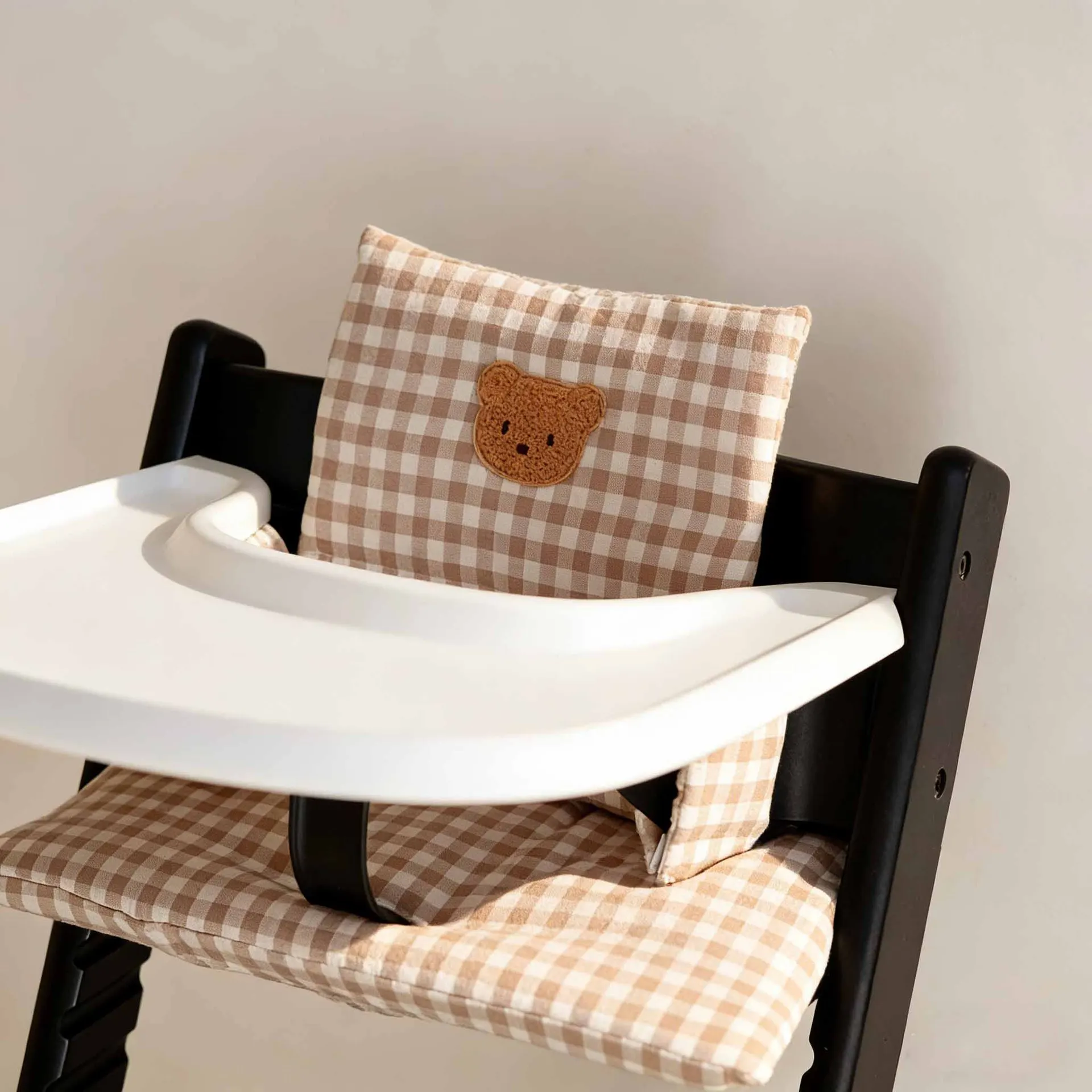 Ins Nordic style baby high chair cushion, children's growth chair seat cushion, baby high chair pad, waterproof and urine-proof