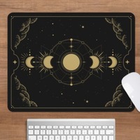 Star space planet e-sports game mouse pad Small square thickened waterproof non-slip computer desk mat office natural rubber mat