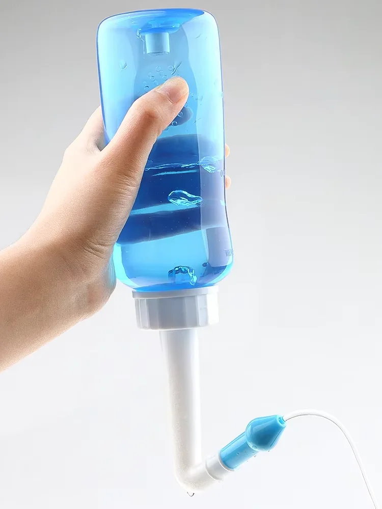 300/500ML irygator do nosa butelka do płukania nosa płyn do nosa płyn do czyszczenia nosa ochraniacz na nos unikaj alergicznego nieżytu nosa dorośli dziecko Neti — zdjęcie 2
