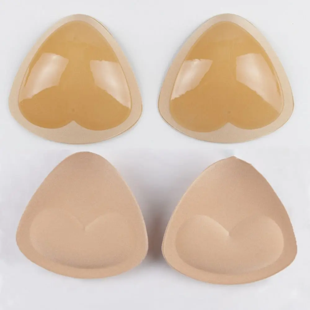 Silicone Bra Inserts Breast Pads Sticky Push-up Women Push Up Bra Cup Thicker Nipple Cover Patch Bikini Inserts for Swimsuit