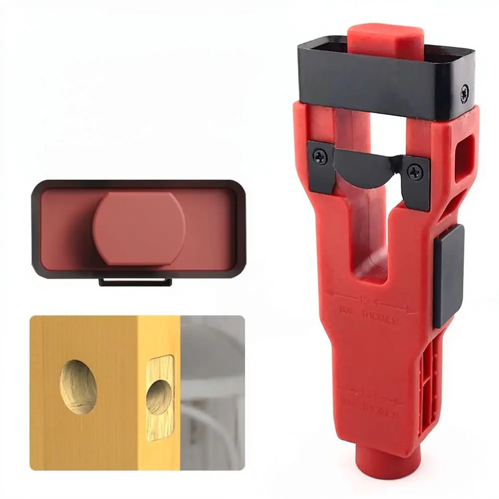 Woodworking Mortise Jig Tool Door Lock Slotting Template Carpentry Hardware Installation Chisel Locator Kit