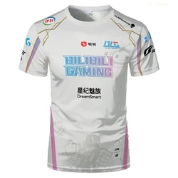 2024 League Of Legends BLG Uniform Jersey E-sports T Shirts LPL Fans ESports Game Support T-shirts Unisex Short Sleeve Tops Tee
