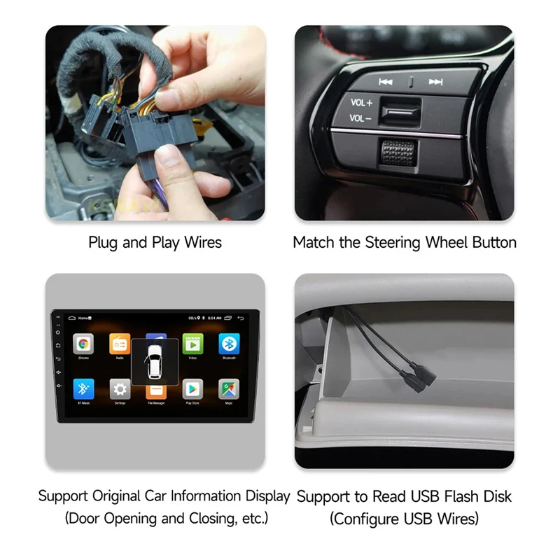 2 Din Android Screen Car Stereo Radio Multimedia Video Player For GMC Yukon Chevrolet Tahoe Suburban 2007-2012 GPS Carplay Auto view 4