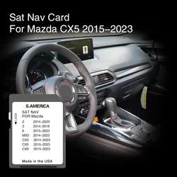 Couverture de carte de navigation SD adaptée pour Mazda CX5, carte de voiture de 2015 à 2023, Argentine, Brésil, îles Caïmans, Chili, Amérique S