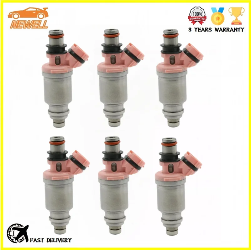 

6pcs 23209-74080 23250-74080 Fuel injector For Toyota 1992-1997 Land Cruiser Lexus 1996-1998 LX450 4.5L1FZ-FE FZJ70 FZJ75 FZJ80