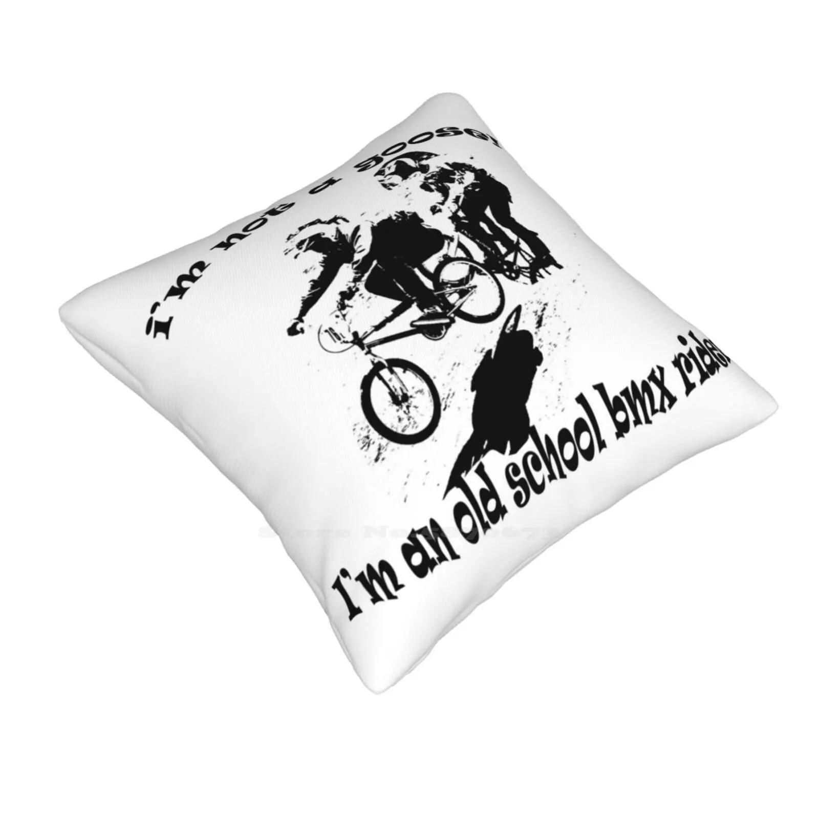 I'm Not A Goose Pillow Cover Hug Pillowcase Goose Honk Im Not Old School Bmx Mtb Downhill Rider Racer Bike