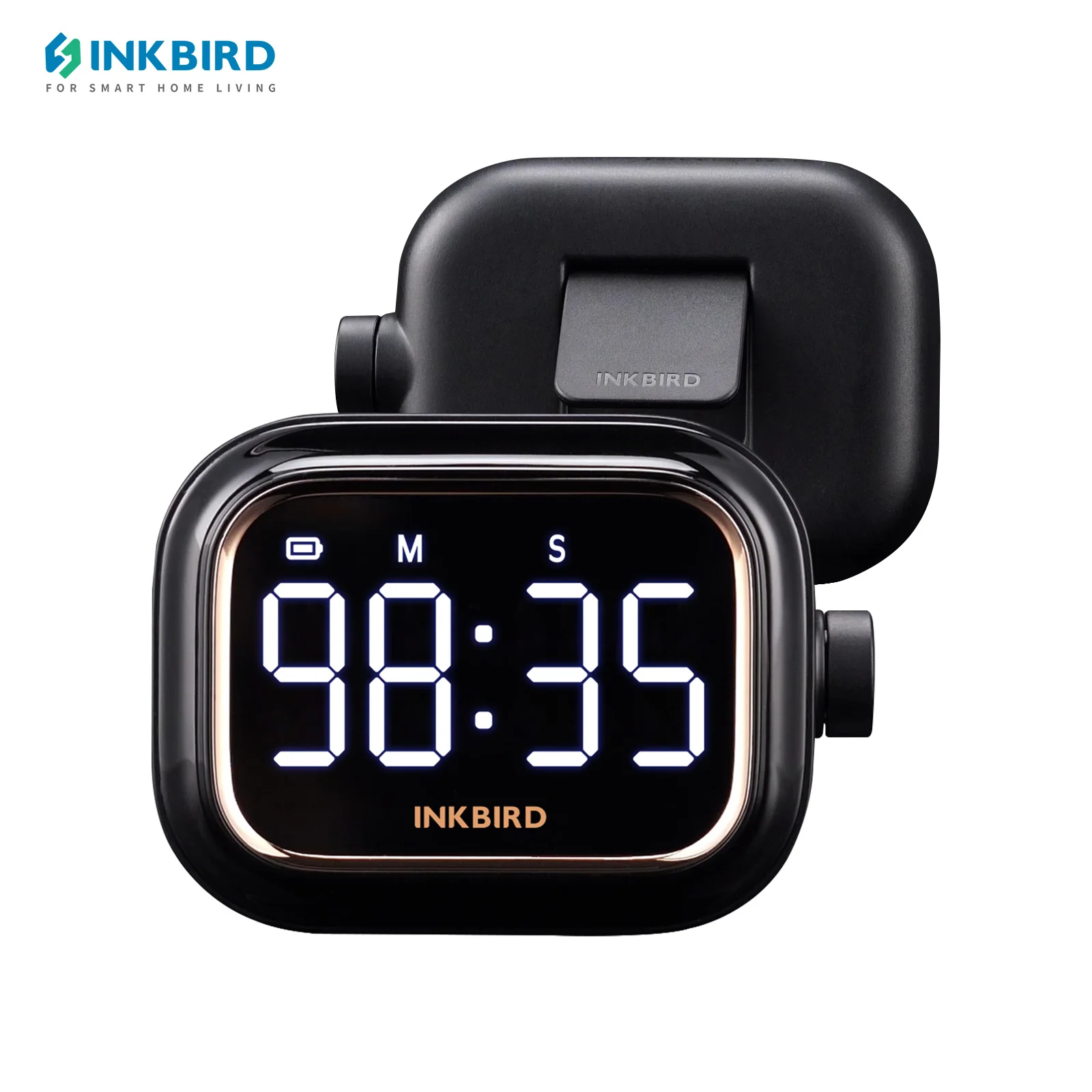 INKBIRD Portable Digital Timer USB Rechargeable Household Kitchen Cooking Timer with Count-Up/Count-Down Function IDT-02