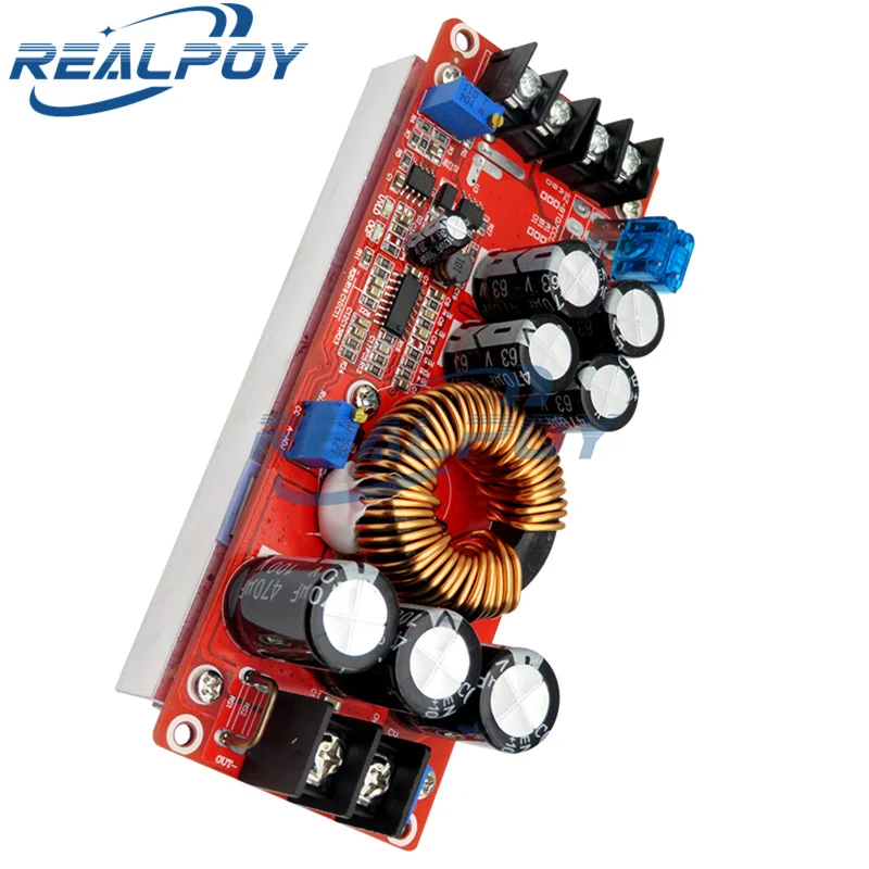 1200W 20A DC DC Converter Boost Step-up Power Supply Module IN 8-60V OUT 12-83V Hight Power Converter Step Up Module — zdjęcie 5