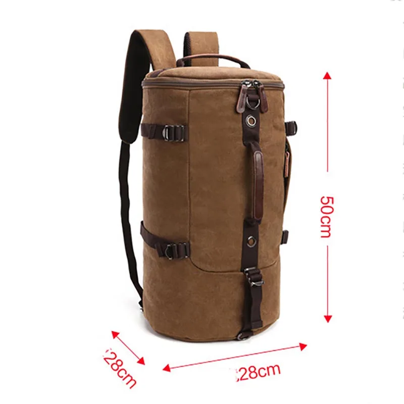 Imagem -06 - Bolsa de Lona de Grande Capacidade para Homens e Mulheres Mala de Viagem Mochila Exterior Bolsa de Ombro Weekend Moda Casual