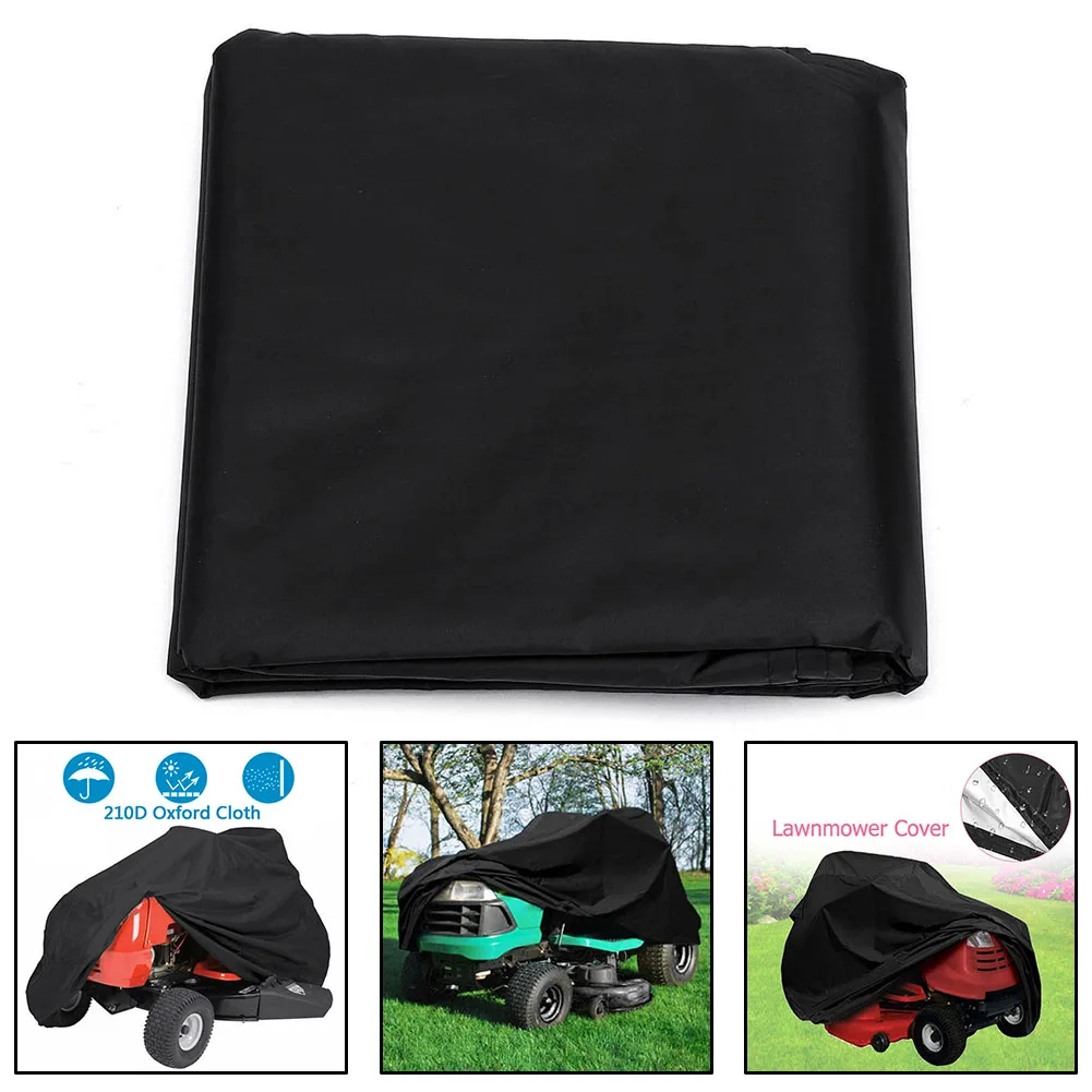 

Lawn Tractor Mower Machine Dust Covers Garden Outdoor Rain Sun Protective Waterproof 210D Oxford Cloth Leaf Protection Cover