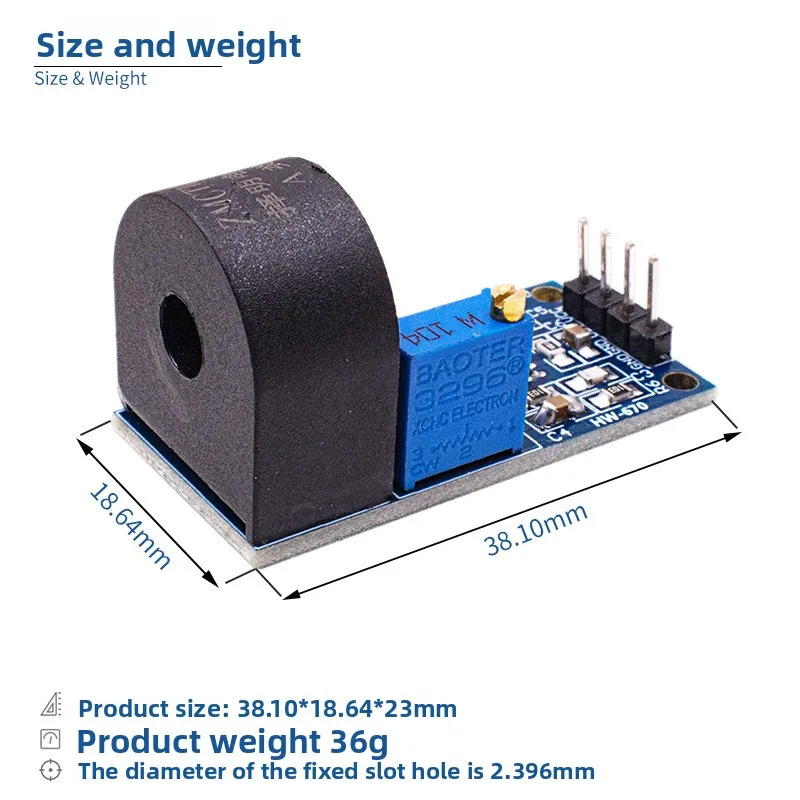 5A Range Single Phase AC Active Output Current Transformer Module Sensor