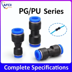 Pneumatic Fittings Fitting Plastic Connectors PU PG 4mm 6mm to 8mm 10mm Air water Hose Tube Push in Straight Air Quick Connector